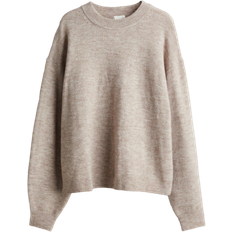 H&M Knitted Jumper - Light Beige Marl