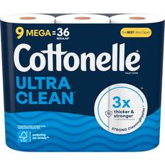 Ultra Clean Toilet Paper 9 Mega Rolls 284 Sheets