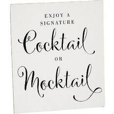 White Table Decorations Fun Express Mocktail Table Sign 10 1 2 x 12 in