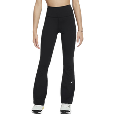 Nike One Dri-FIT Flare Leggings - Black/White (FZ5609-010)