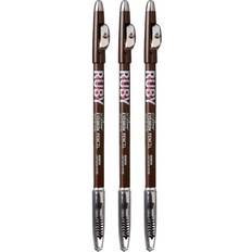 Ruby Kisses Kiss Go Brow Eyebrow Wooden Pencil Light Medium Brown