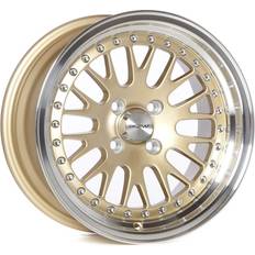 4/100 Car Rims Circuit Performance CP21 Gloss Gold 15×8 4/100 ET25 CB‎73.1