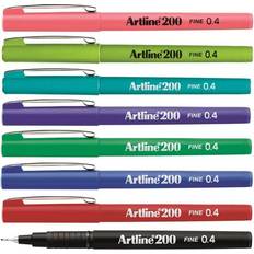 Multicoloured Fineliners Artline EK 200 Fineliner 0.4mm 8-pack
