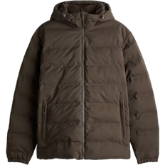 H&M Regular Fit Puffer Jacket - Dark Khaki Green