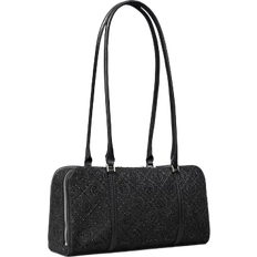 Tory Burch T Monogram Embellished Small Marshmallow Satchel - Black