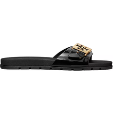 Tory Burch Buckle Slide - Perfect Black/Gold