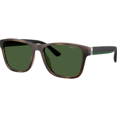 Polo Ralph Lauren UV-beskyttelse - Unisex Solbriller Polo Ralph Lauren Square Brown Sunglasses - Brun