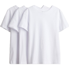 H&M T-shirts 3-pack - Hvit (0568593005)