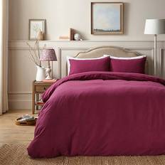 Dunelm Simply Duvet Cover Purple (260x220cm)