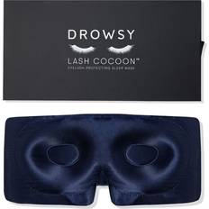 Drowsy Eyelash Protecting Silk Sleep Mask - Midnight Blue