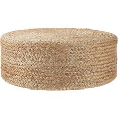 Tectake Stools tectake Footstool Banno Oval Shape Boho Style Pouffe
