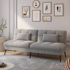 George Oliver W110764803 Gray Sofa 68.5" 2 Seater