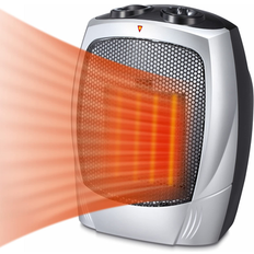 Fan Radiators COWSAR Ceramic Compact Personal Indoor Electric Space Heater LSCE56SPH901SIL