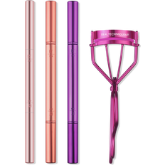 Smink box Real Techniques Double Time Makeup Brush + Lash Curler Set - No Color