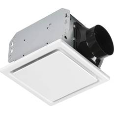 White Bathroom Extractor Fans Homewerks Bathroom Fan Ceiling Mount Exhaust Ventilation 1.5 Sones 50 CFM White