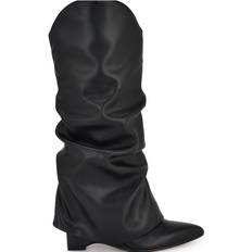 Amazin Nine West Amazin Slouch Western Boots - Black