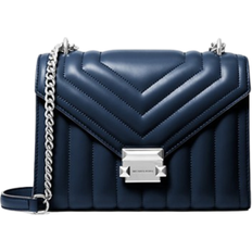 Michael Kors Whitney Medium Quilted Shoulder Bag - Navy