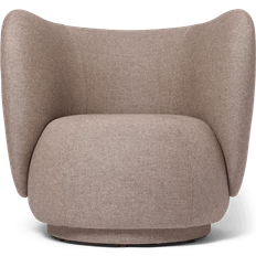 Ferm LIVING Lænestole ferm LIVING Rico Main Line Flax Coffee Lænestol
