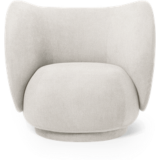 ferm LIVING Rico Bouclé Off-White Loungestol 76.5cm