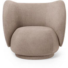 ferm LIVING Rico Bouclé Sand Lounge Chair 76.5cm