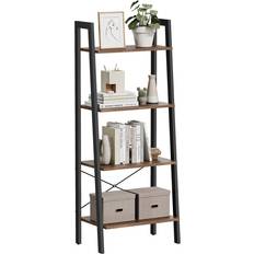 Williston Forge Parikh Ladder Brown/Black Book Shelf 54.1"