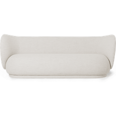 ferm LIVING Rico Bouclé Off White Sofa 210cm 3 Seater
