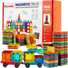 Magnetic building blocks Gemmicc Magnetic Tiles Building Blocks 100pcs