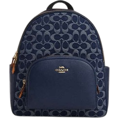 Backpacks Coach Court Backpack In Signature Denim - Denim/Gold/Den Gold/Natural