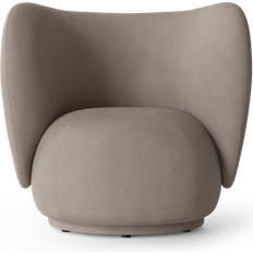 ferm LIVING Rico Brushed Warm Grey Loungestol 76.5cm