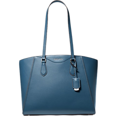 Michael Kors Taryn Large Leather Tote Bag - Dk Chambray