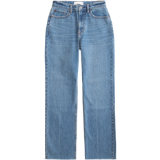 Abercrombie & Fitch Curve Love High Rise Vintage Straight Jean - Medium