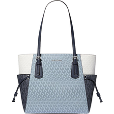 Michael Kors Voyager Large Color Block Signature Logo Tote Bag - Admirl Multi