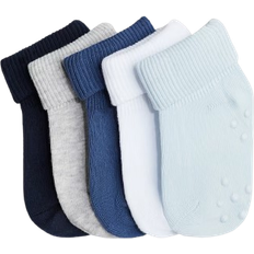 H&M Anti Slip Socks 5-pack - Dusty Blue (1039177032)