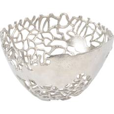 Beachcrest Home Chestle Aluminium Decorative - Silver Bowl
