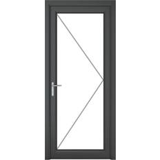 External Door Crystal Upvc Single 209cm H 92cm W x 7cm D External Door (x)