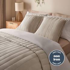 Beige Bedspreads Silentnight Supersoft Quilted 150 x 200 cm - Bedspread Natural, Blue, Beige