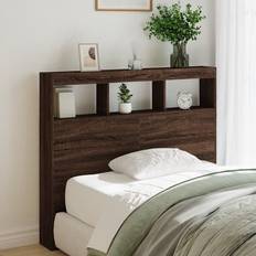 Cabinet With LED 220 x 17 x 102 cm - Brown Oak
