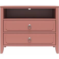 Pink Bedside Tables Novogratz Her Majesty Dusty Rose Bedside Table 15.8x29.7"