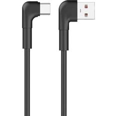 Maxlife Kabler Maxlife Angled USB A - USB C M-M 1m