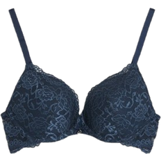 Cubus Push Up Bra with Lace - Navy Blue