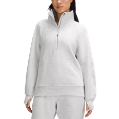 Lululemon Scuba Oversized Funnel Neck Half Zip Long - Heathered Core Ultra Light Grey