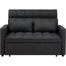 Ebern Designs Nangle Dark Gray Sofa 53" 2 Seater