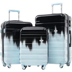 Brown Suitcase Sets Merax Hardside Luggage - Set of 3