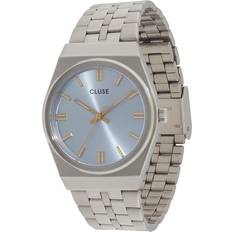 Cluse Retro 70's Quartz Blue Dial Steel Watch CW35102