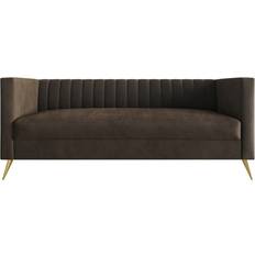 Home Design Weiss Brown Sofa 74.4" 2 Seater