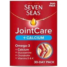Seven Seas JointCare Calcium with Omega-3 and Glucosamine 30 Capsules + 30 Tablets 30 pcs