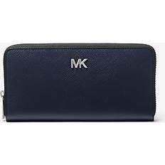 Michael Kors Leather Zip-Around Wallet - Blue