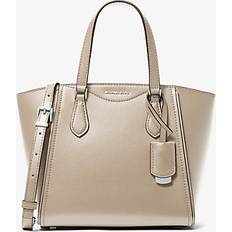 Natur Handväskor Michael Kors Taryn Small Leather Convertible Crossbody Bag - Natural