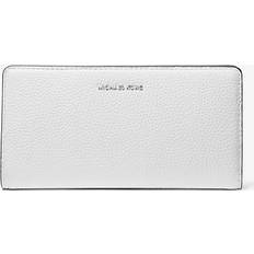 Michael Kors Bryant Large Pebbled Leather Snap-Front Wallet - White