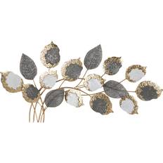 Garpe Interiores Brown Golden Metal Art 118 x 6 x 60 cm Wall Decor